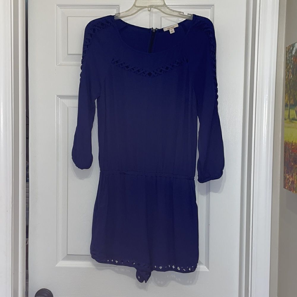 Ella Moss Stella Romper in Navy - Picture 2 of 11